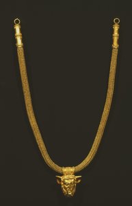 Ketting met het hoofd van Achelus, uit Palestrina